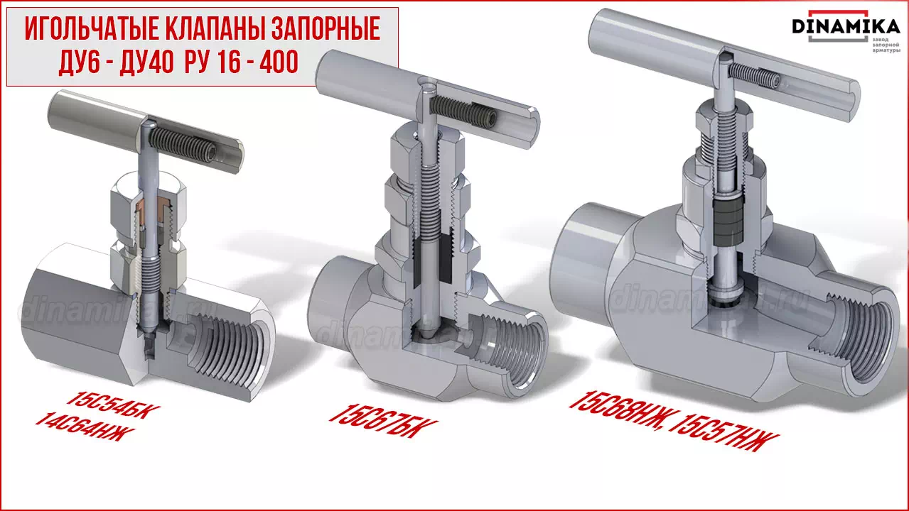 Резьбовые клапаны игольчатые муфтовые в Липецке